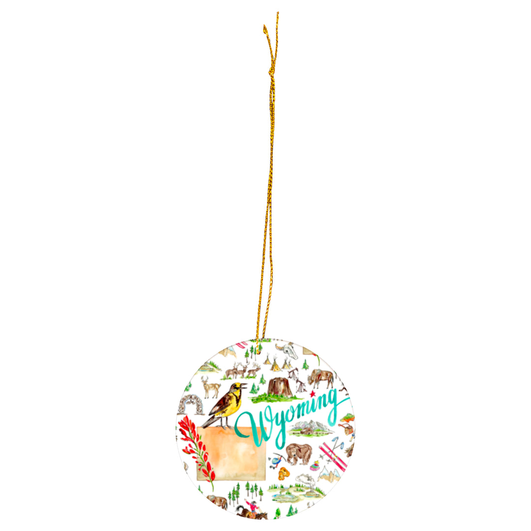 Wyoming State Ornament