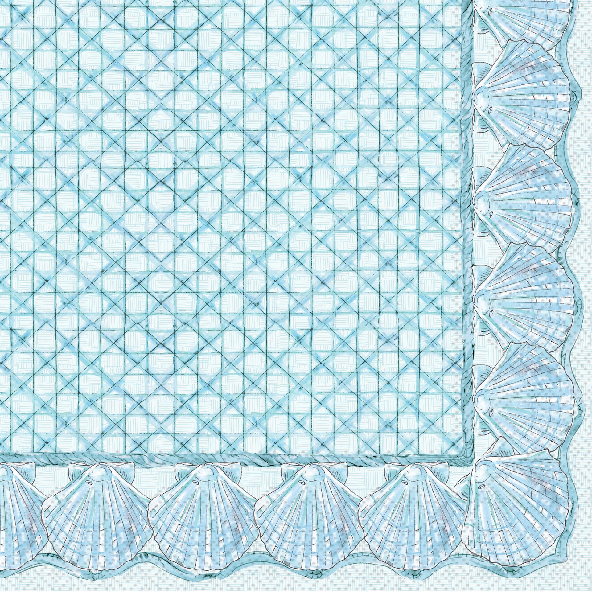 Blue Shells Lunch Napkin