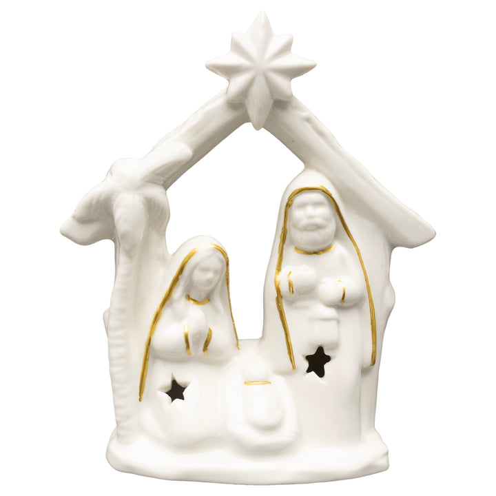 White &amp; Gold Nativity