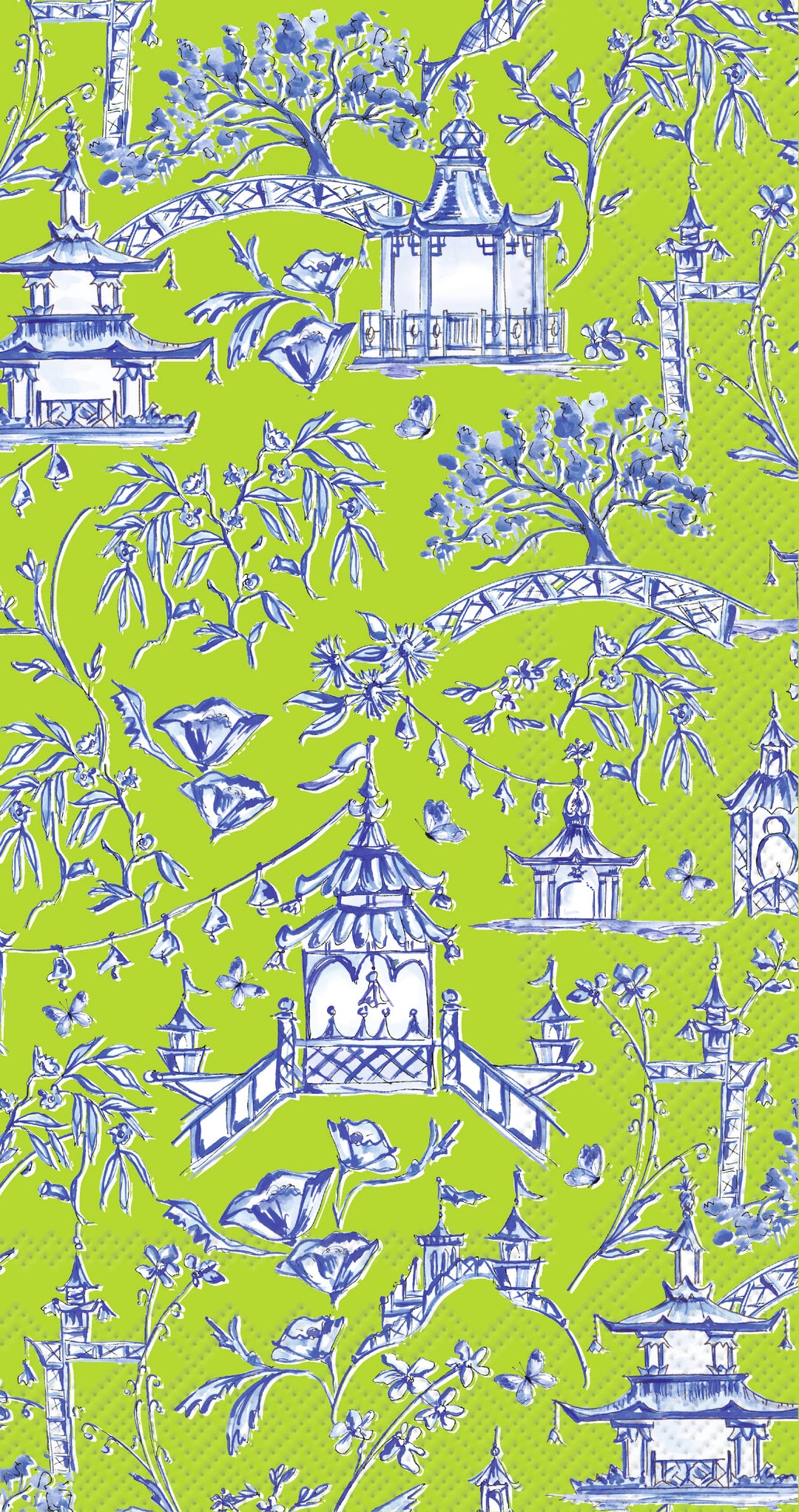 Pagoda green Guest Towel
