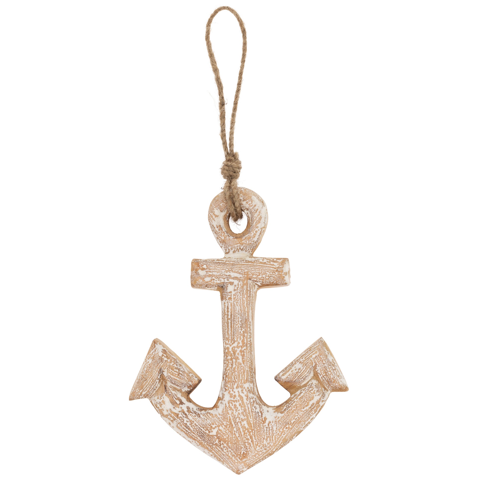 Whitewash Hanging Anchor Large