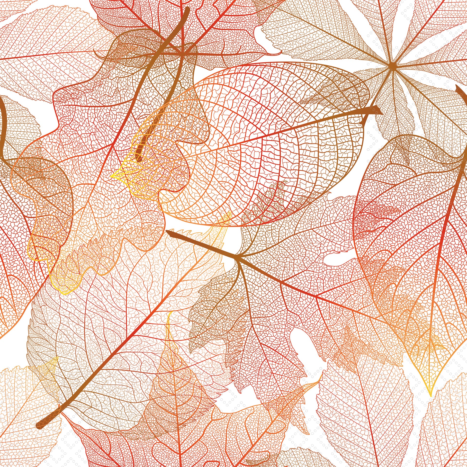 Transparent Leaves Lunch Napkin