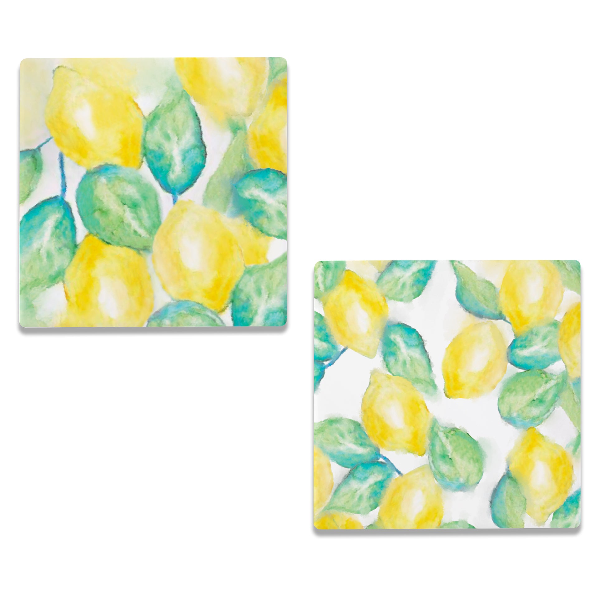 LEMON VERBENA COASTERS S/2