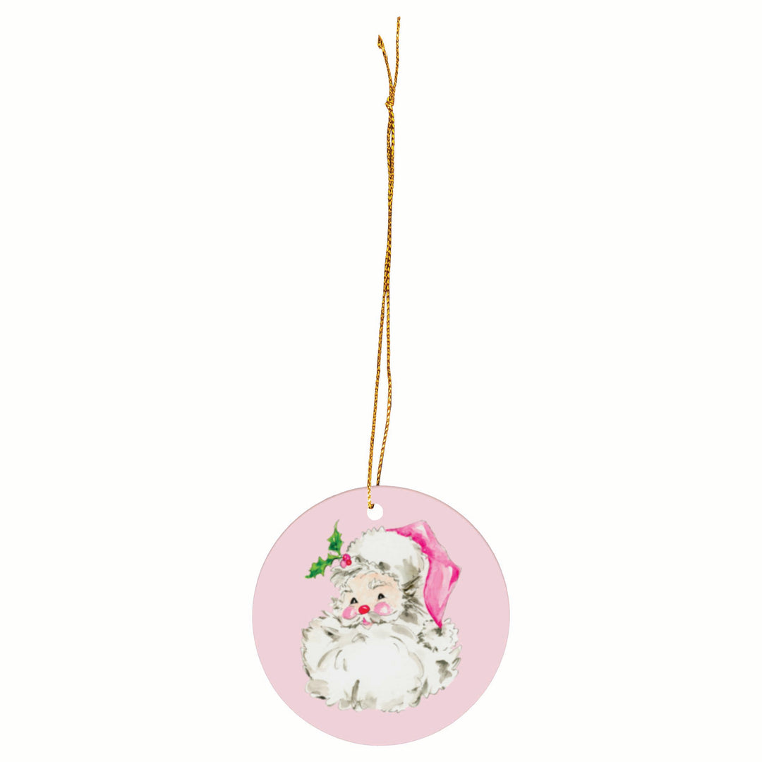 Pink Santa Pink Ornament
