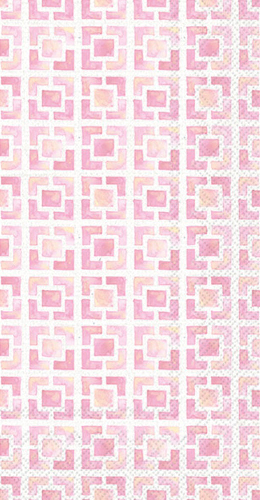 Flamingo Fever Tile Guest Towel Pink