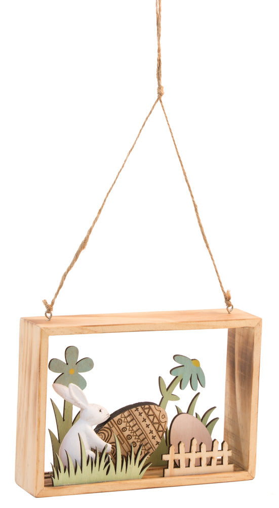 Easter Bunny &amp; Egg Shadow Box