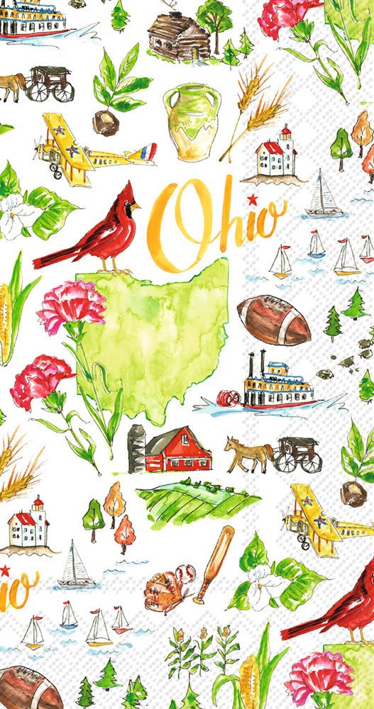 Ohio State Collection Guest Towel