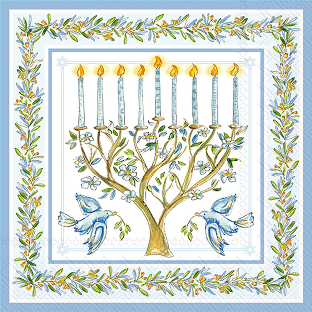 Rb Menorah Lunch Napkin