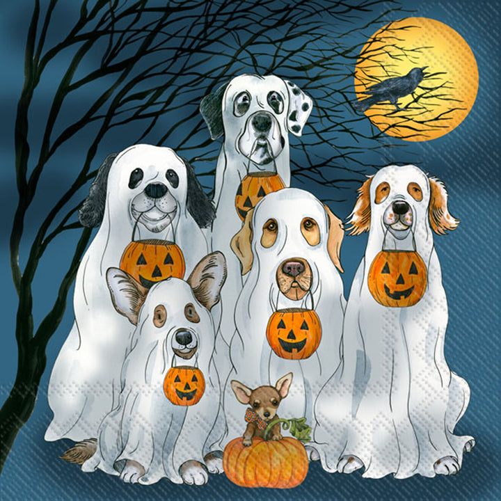 Ghost Dogs Cocktail Napkin