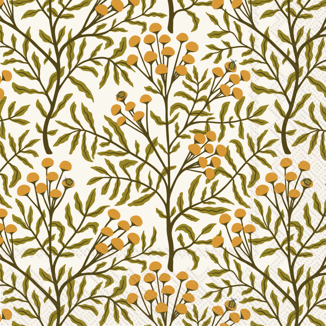 Autumn Acorn Tansy Lunch Napkin