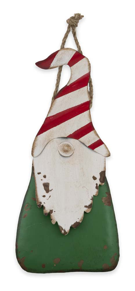 Jolly Metal Hanging Gnomes (Set of 3)