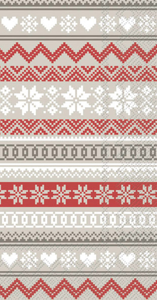 GUEST/NORDIC PATTERN cream red