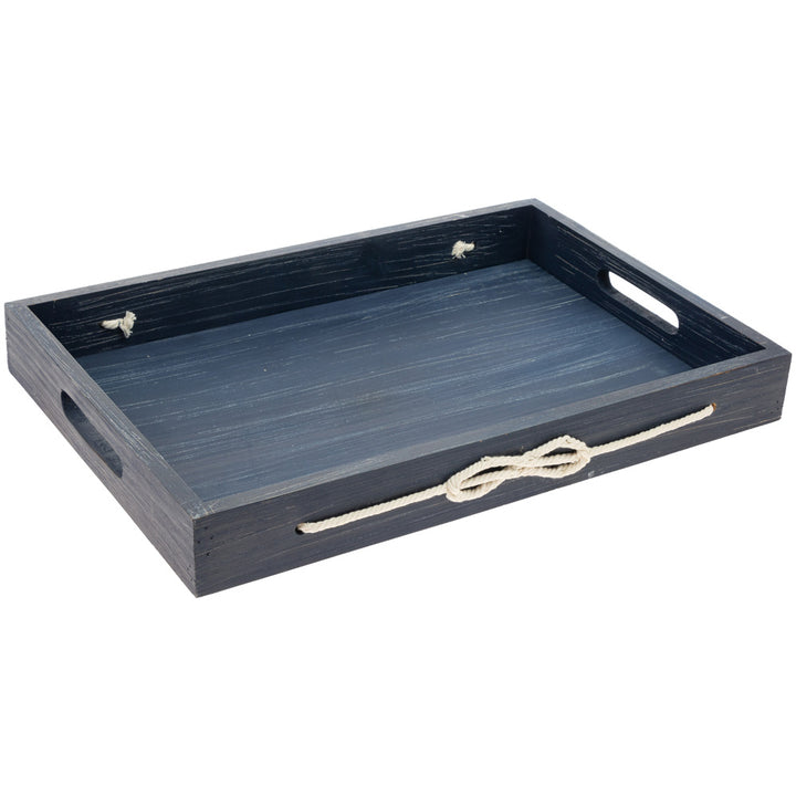 Nautical Rope Trays Navy (Set of 2)