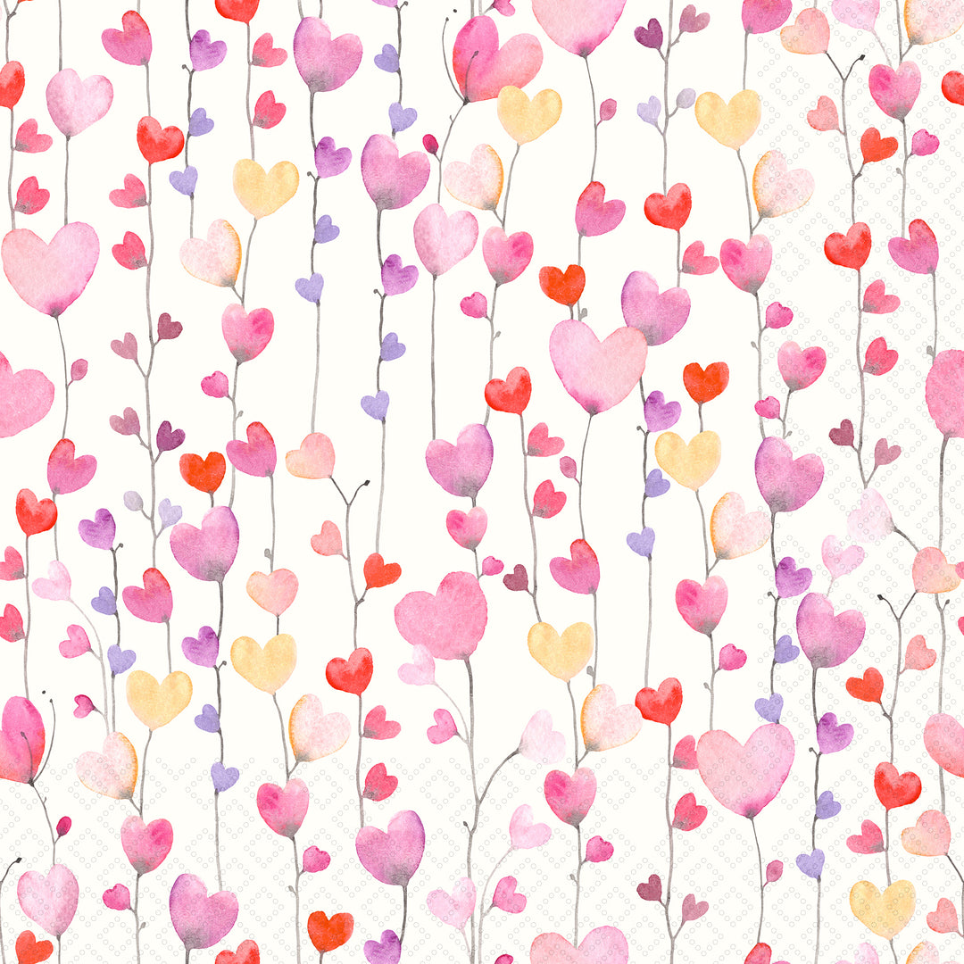 Heart On A String Lunch Napkin