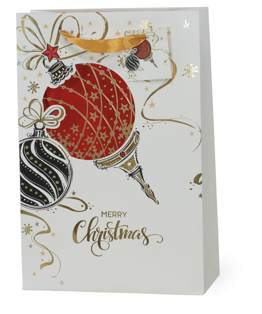 Red Ornament Foil Small Gift Bag