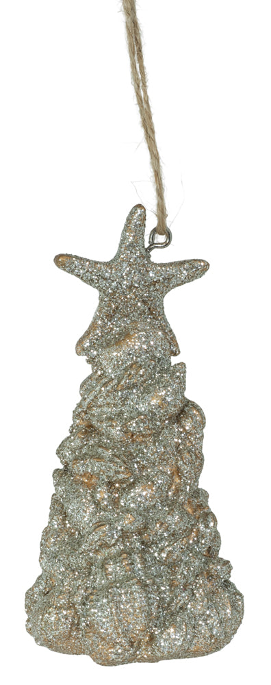 GOLD SHELL TREE ORNAMENT