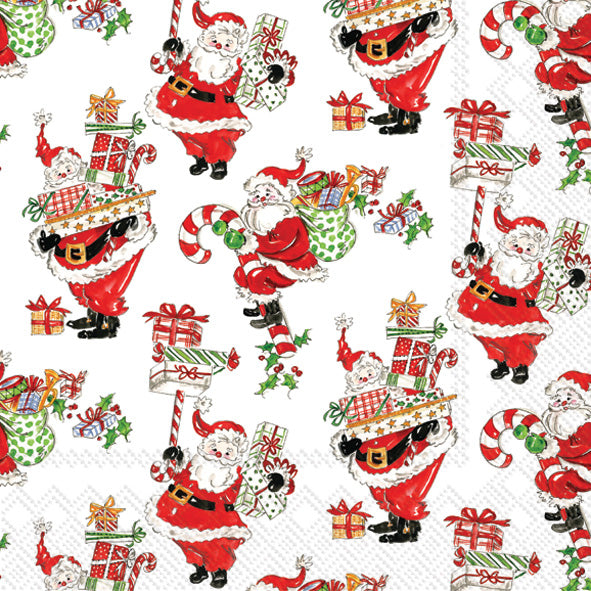 Holly Jolly Santas Lunch Napkin