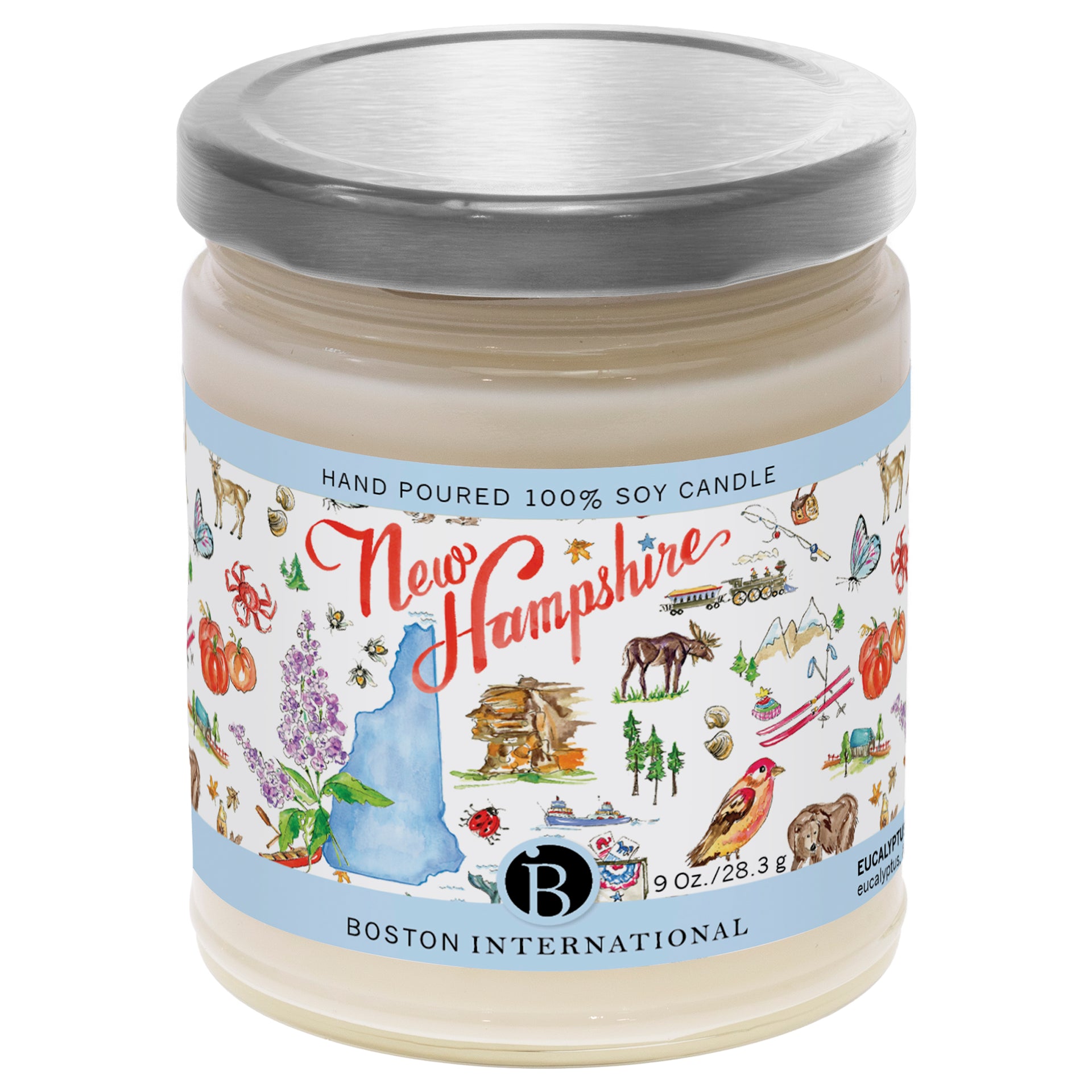 New Hampshire State Candle