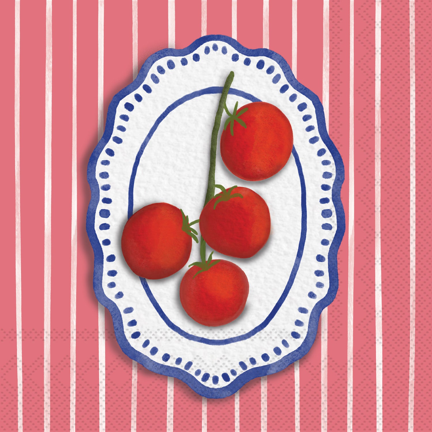 Amalfi Cucina Tomatoes Cocktail Napkin