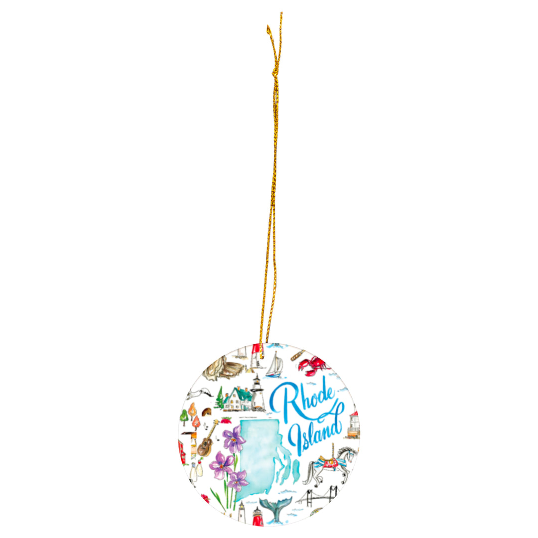 Rhode Island State Ornament