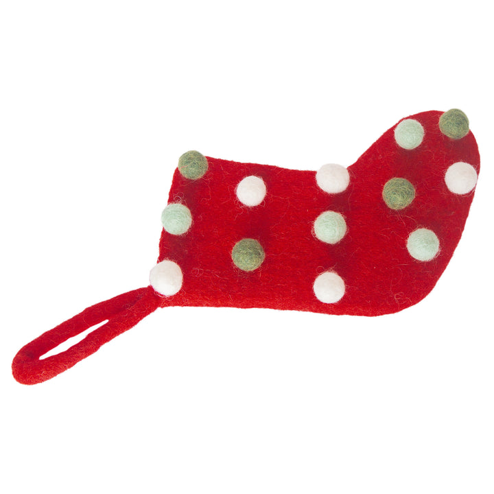 Red Dotted Mini Stocking