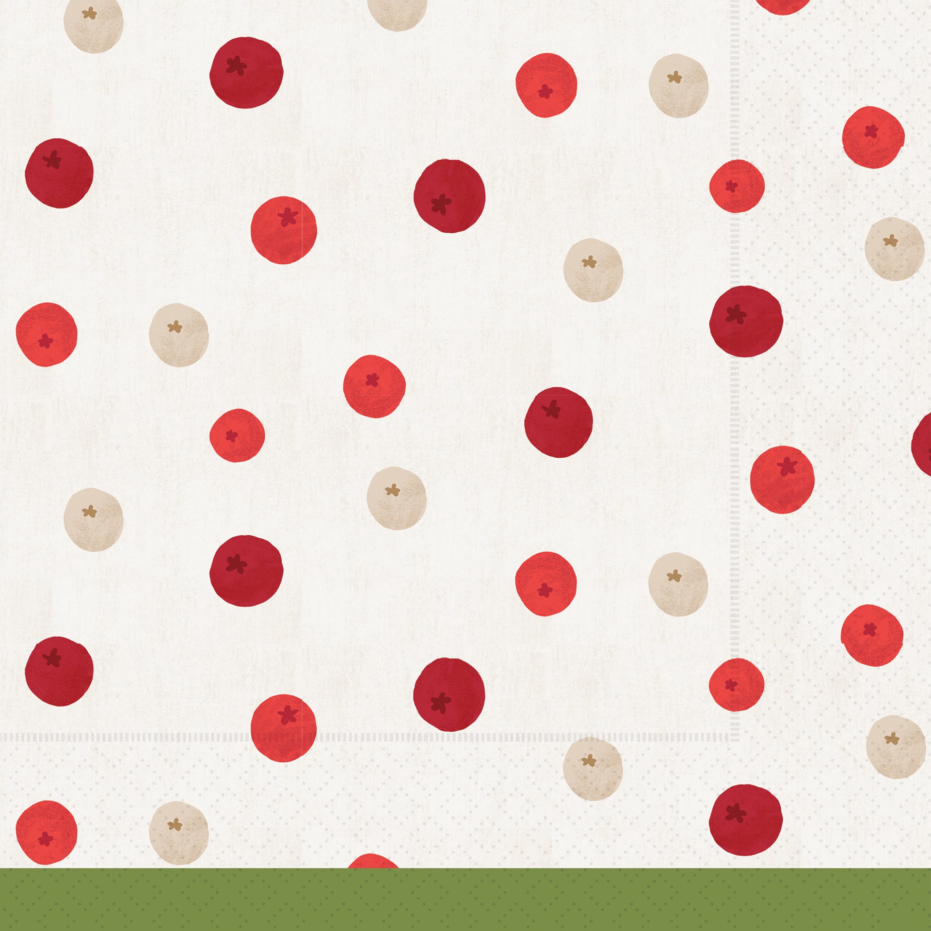 Winter Berry Dots Lunch Napkin