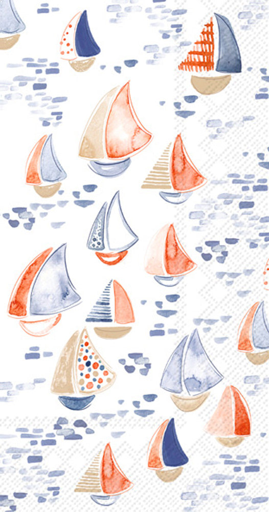 Nantucket Sailboat Guest Towel