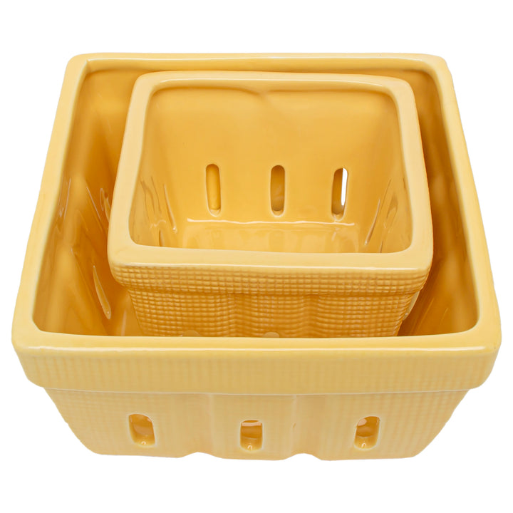 Yellow Berry Bowls (Set of 2)
