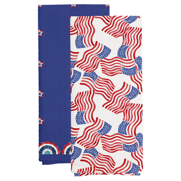Stars &amp; Stripes Tea Towels (Set of 2)