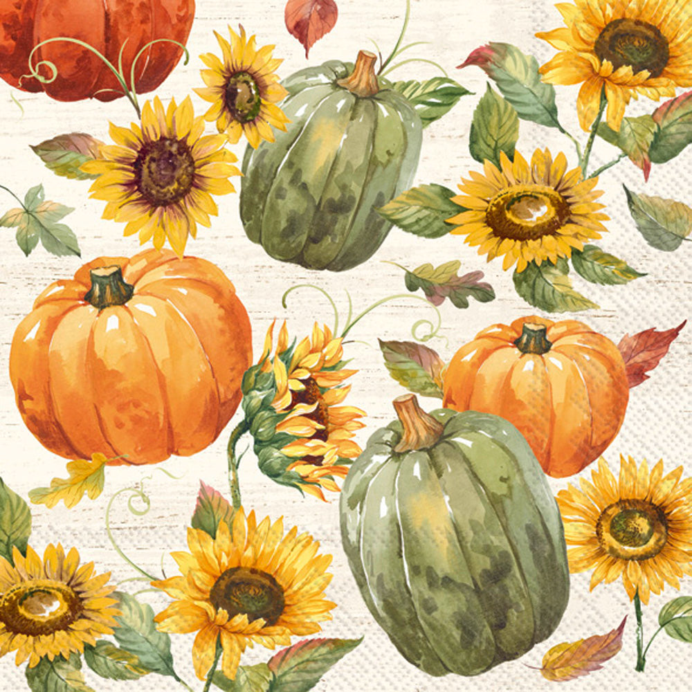 Glory Harvest Cocktail Napkin Cream