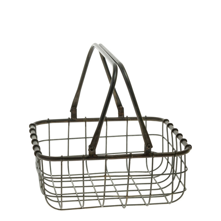 Metal Nesting Square Shop Baskets (Set of 2)