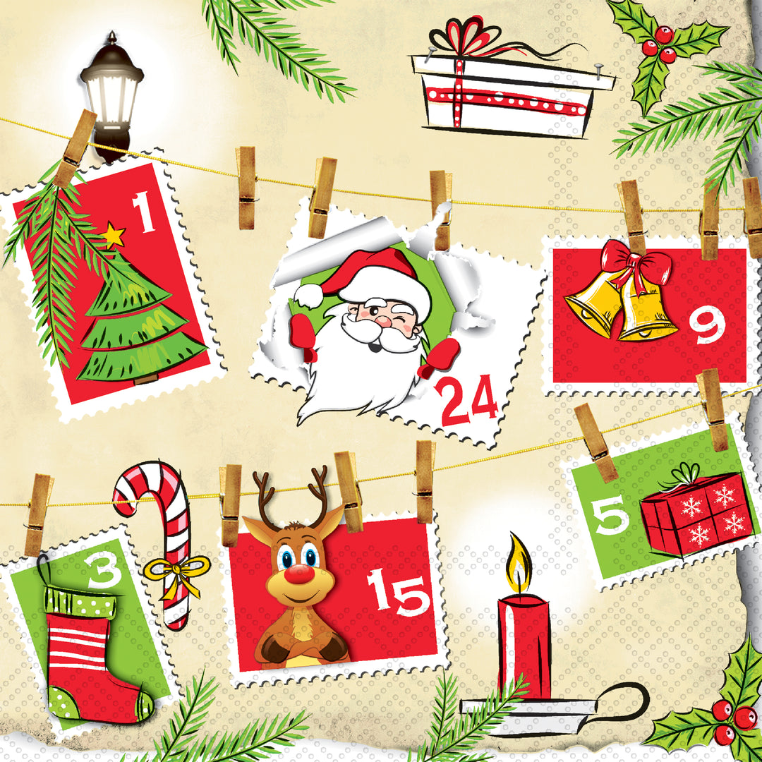 Advent Calender Cocktail Napkin
