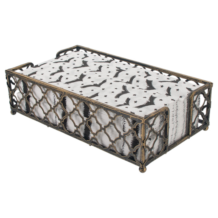 Trellis Guest Caddy Antique Brass