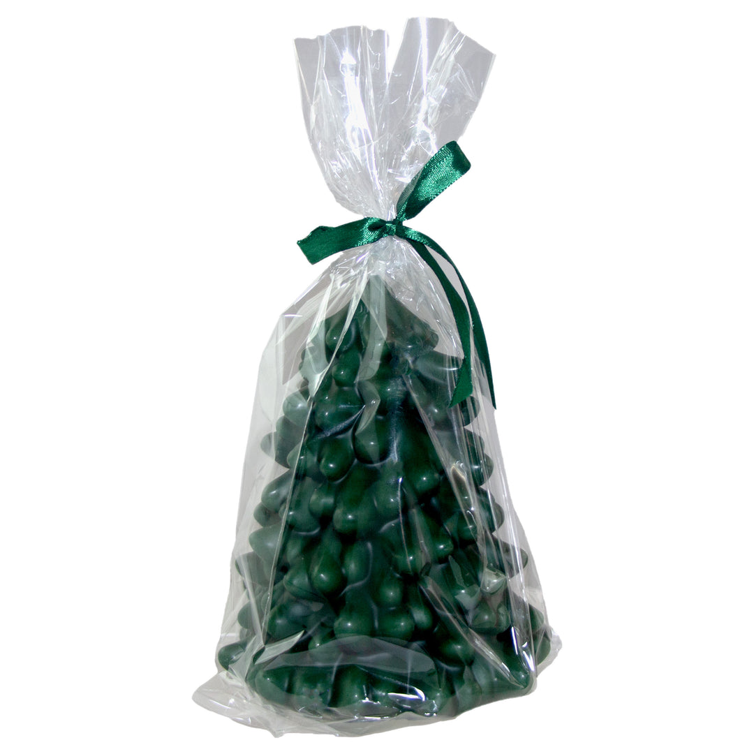 Green Spruce Tree Candle Large