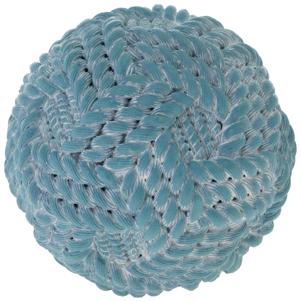 Lite Blue Rope Ball 4 Inch Dia