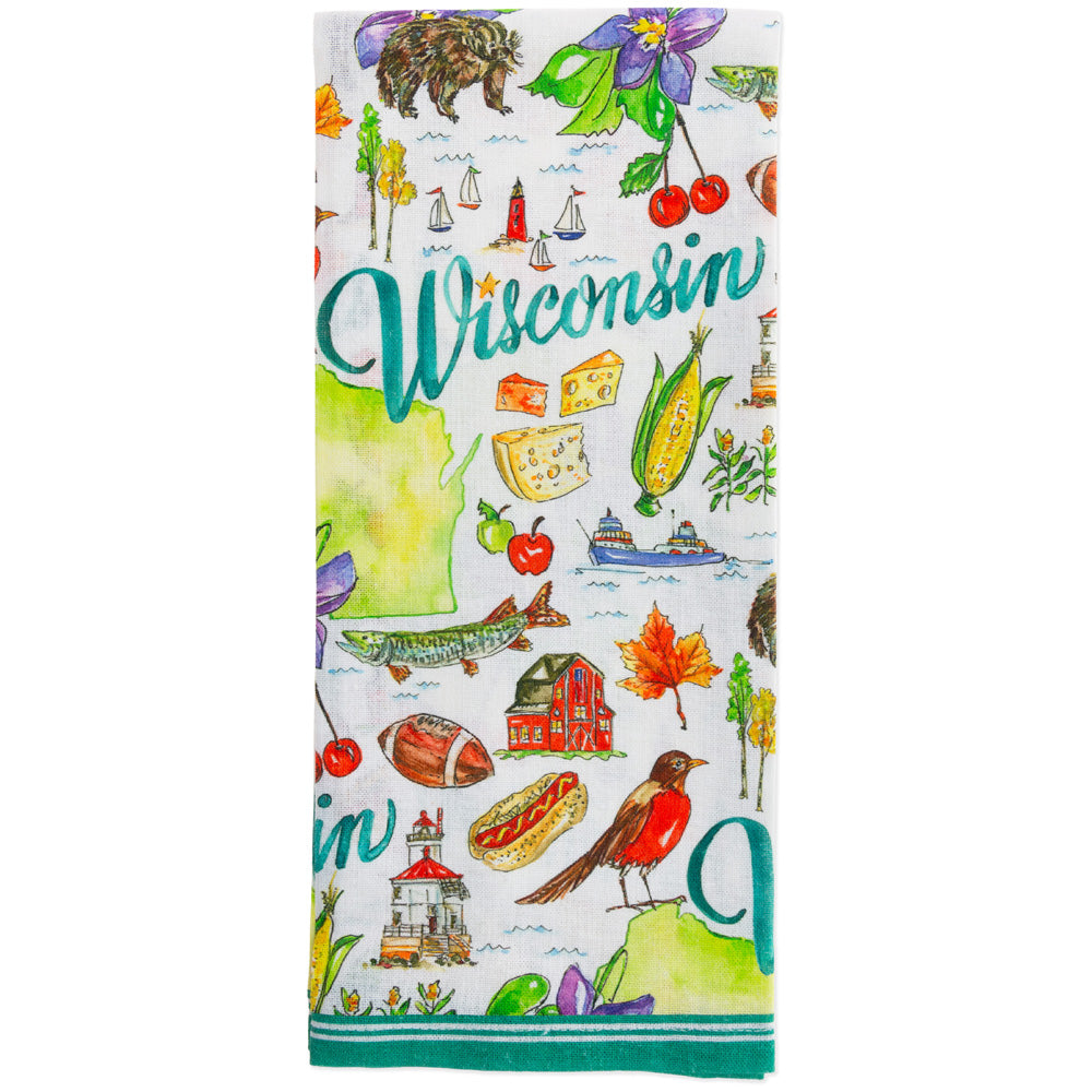 Wisconsin Tea Towels (Set of 2)