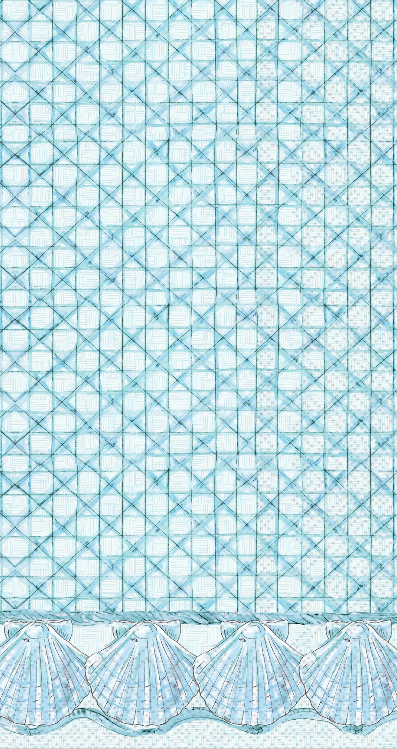 Blue Shells Guest Towel