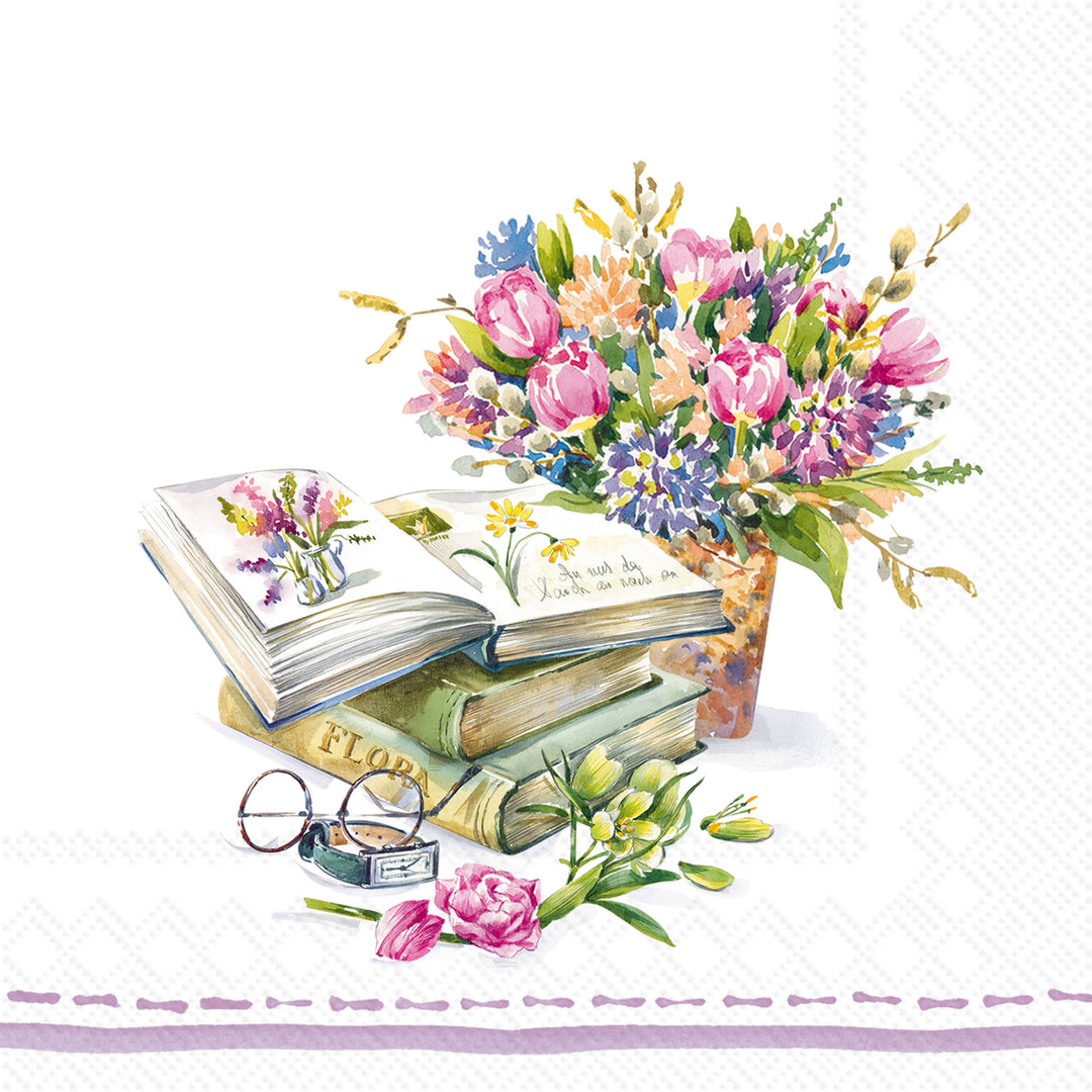 Spring Novels Cocktail Napkin