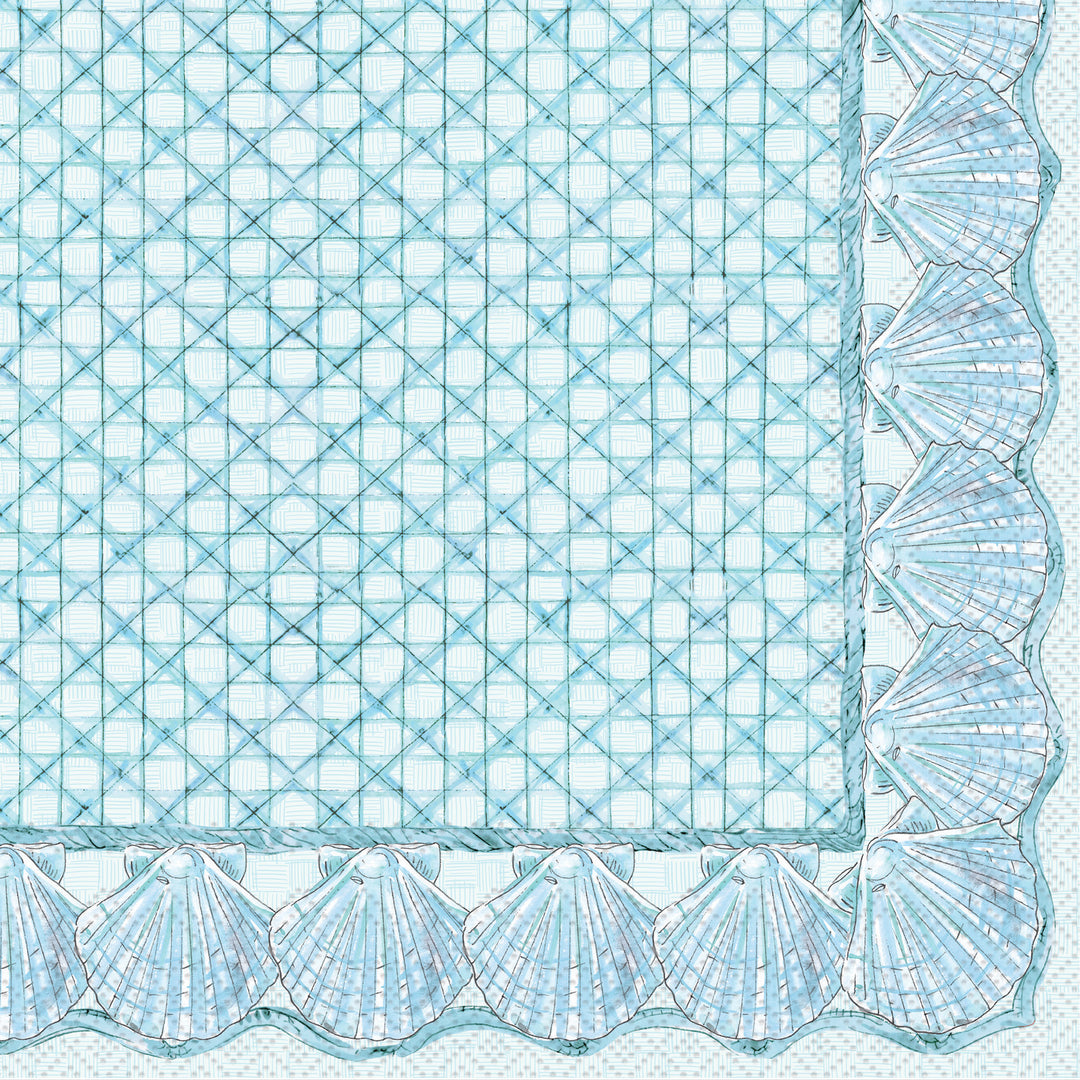 Shells blue Lunch Napkin