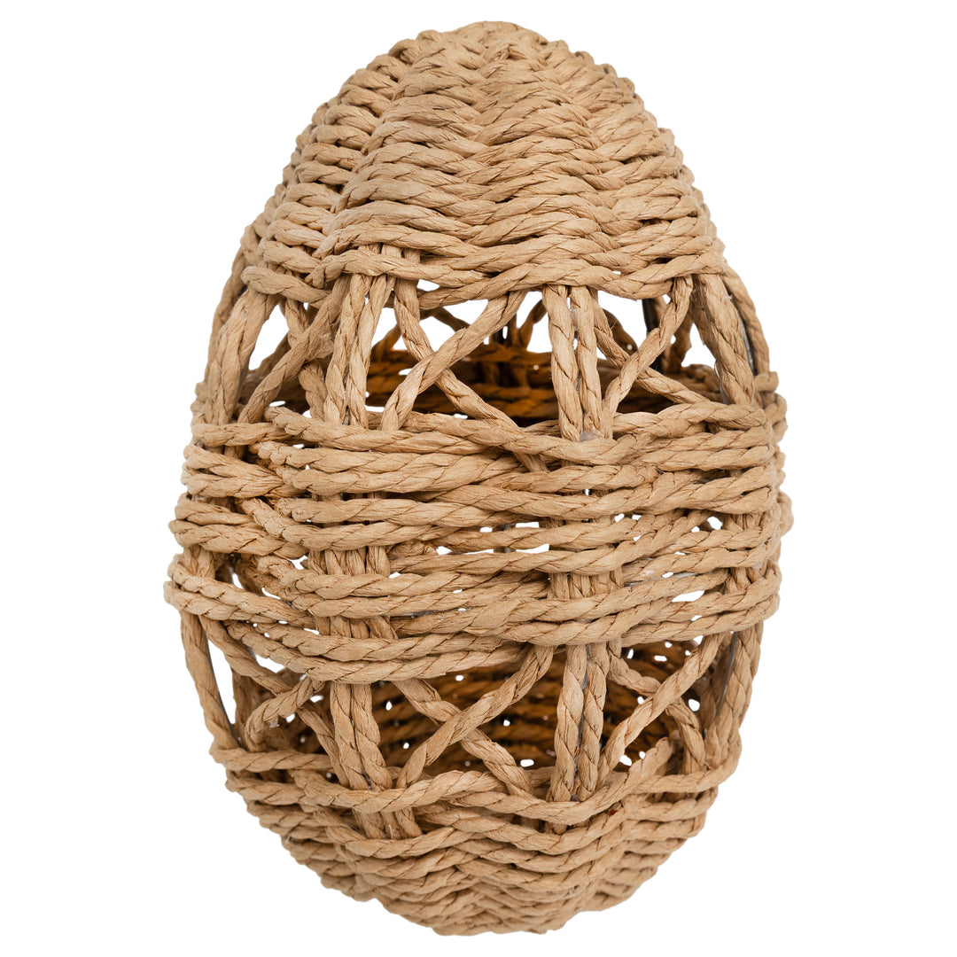 Criss-Cross Woven Natural Egg