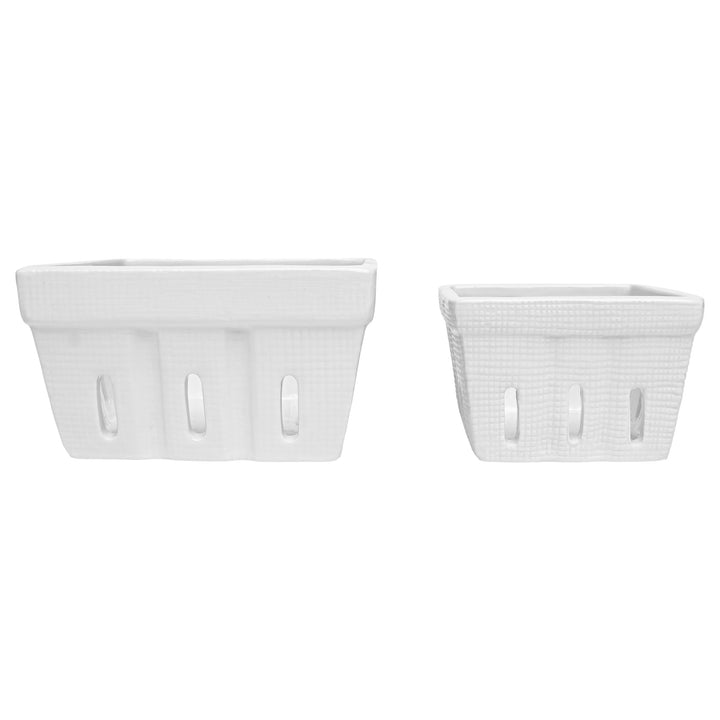 White Berry Bowls (Set of 2)