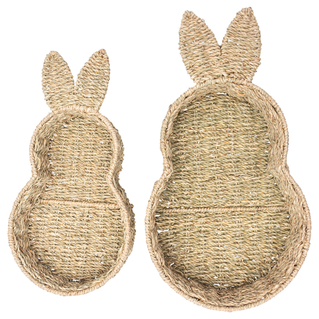 Seagrass Bunny Baskets (Set of 2)