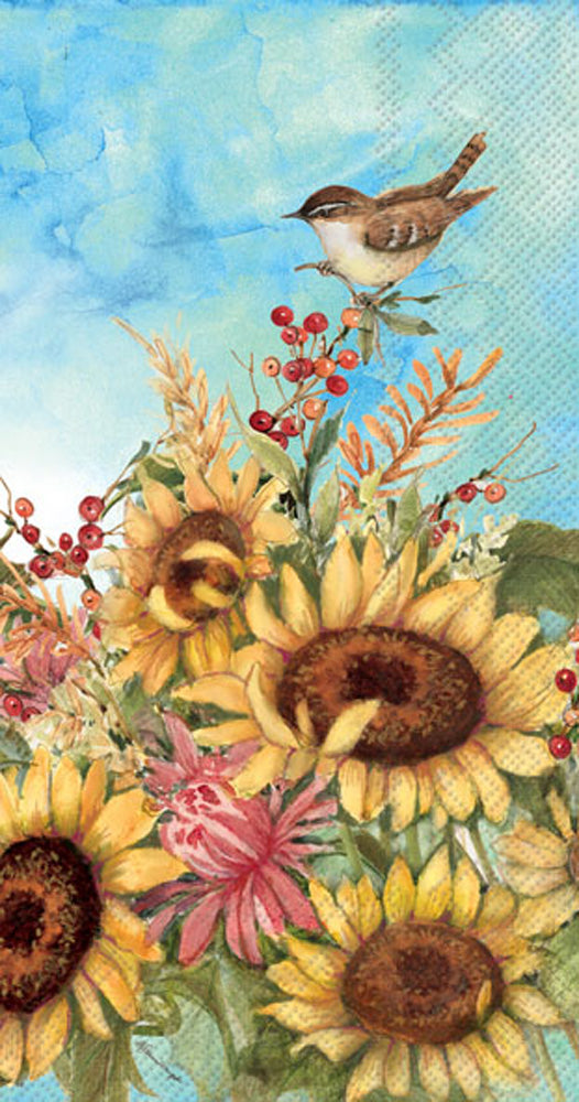 Autumn Collage Guest Towel