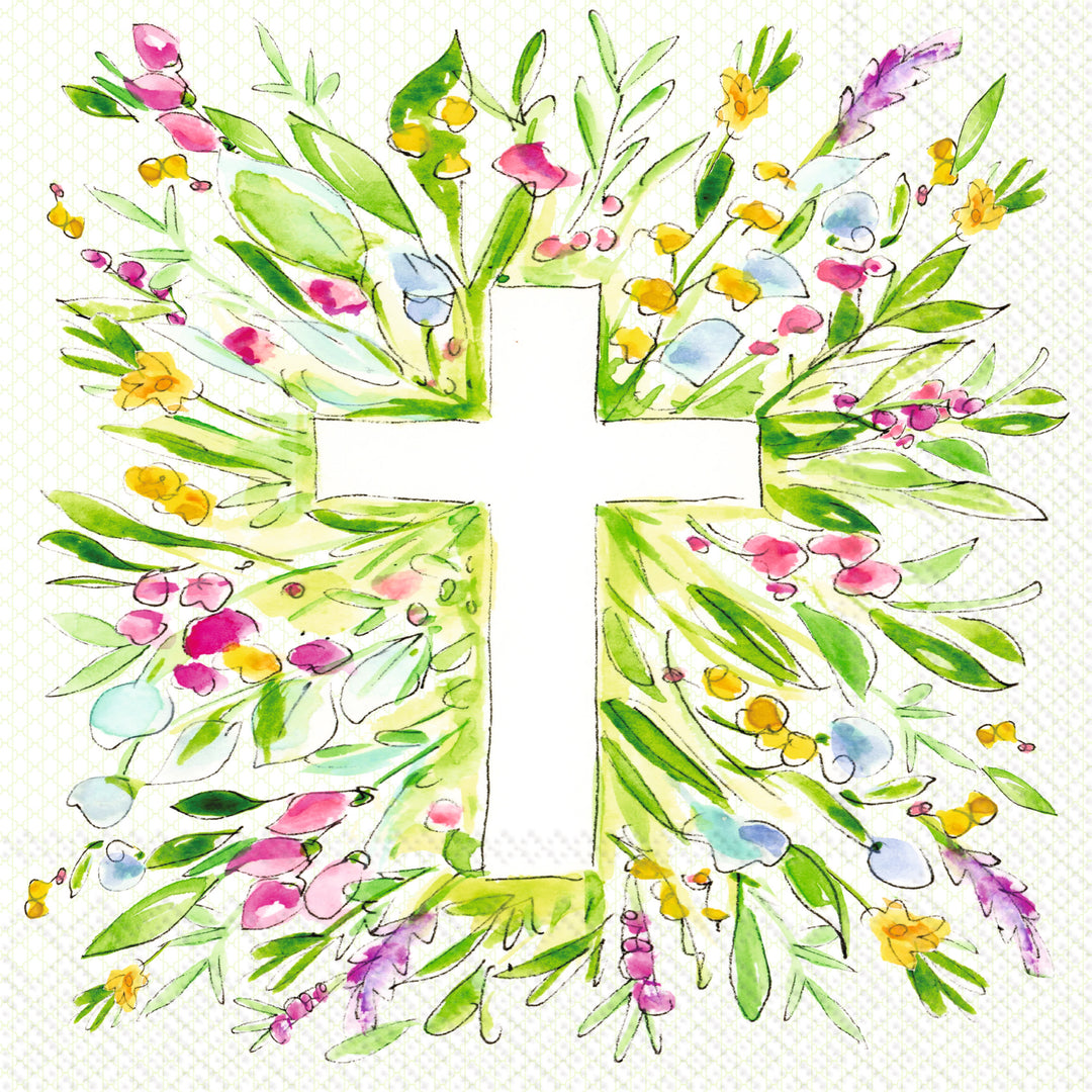 Radiant Cross Cocktail Napkin