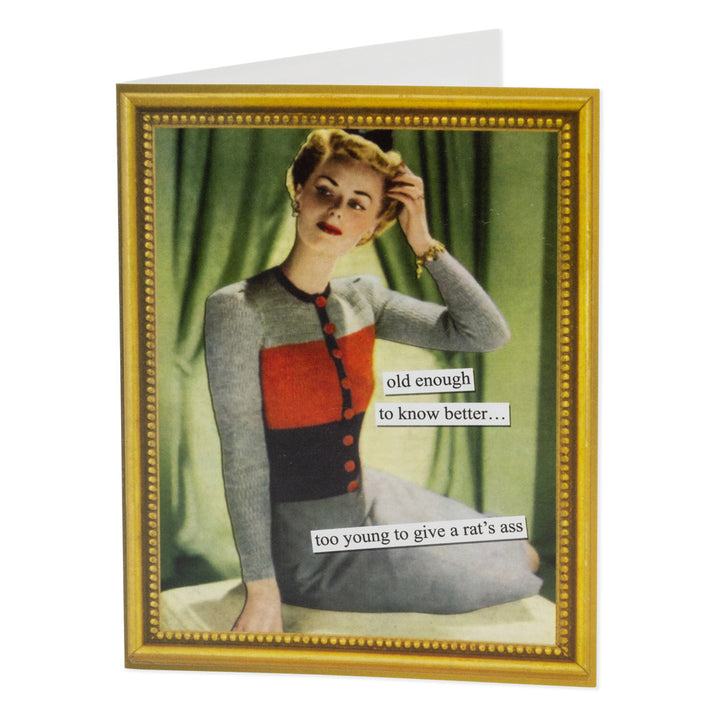 Anne Taintor Birthday Card Rat&