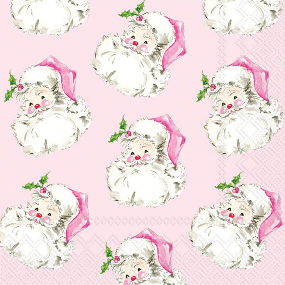 Pink Santa Lunch Napkin