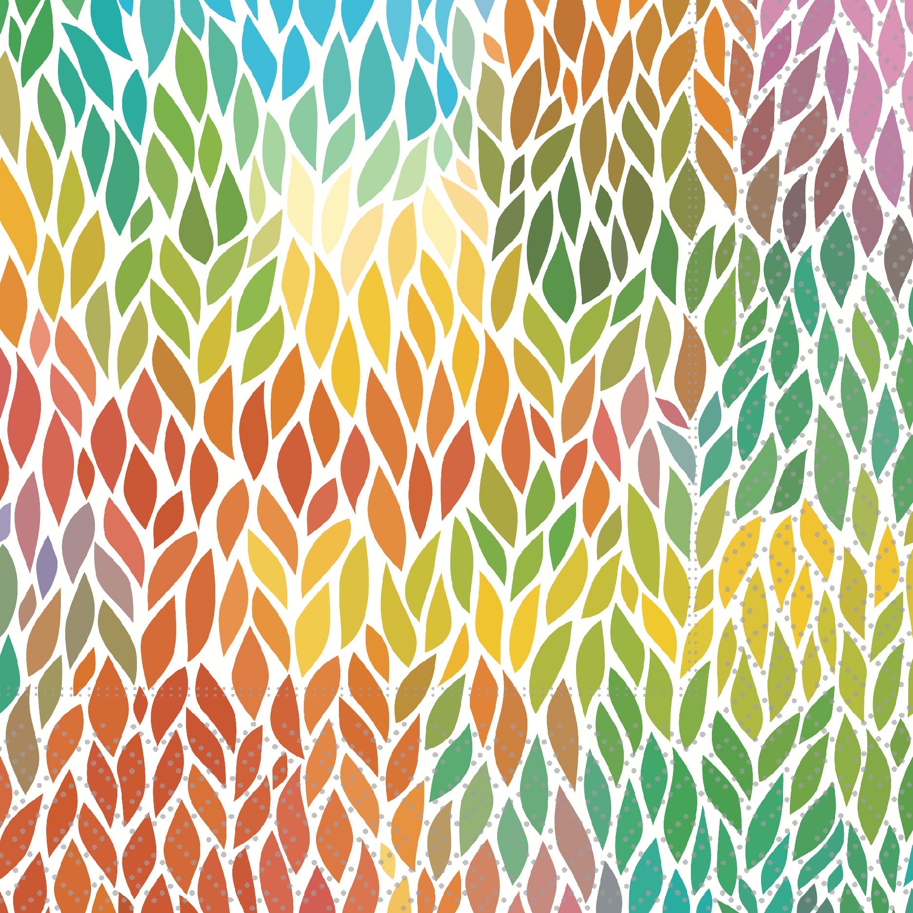 Leaves Mosaic Cocktail Napkin