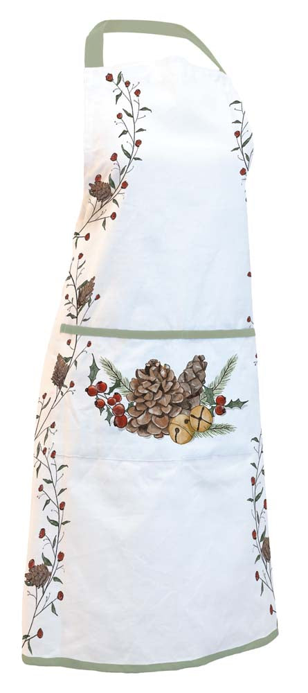 PINECONES & BELLS APRON