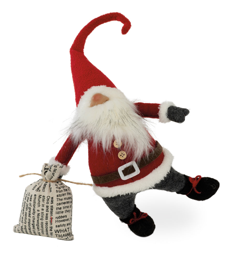 SANTA CLAUS GNOME SHELF SITTER