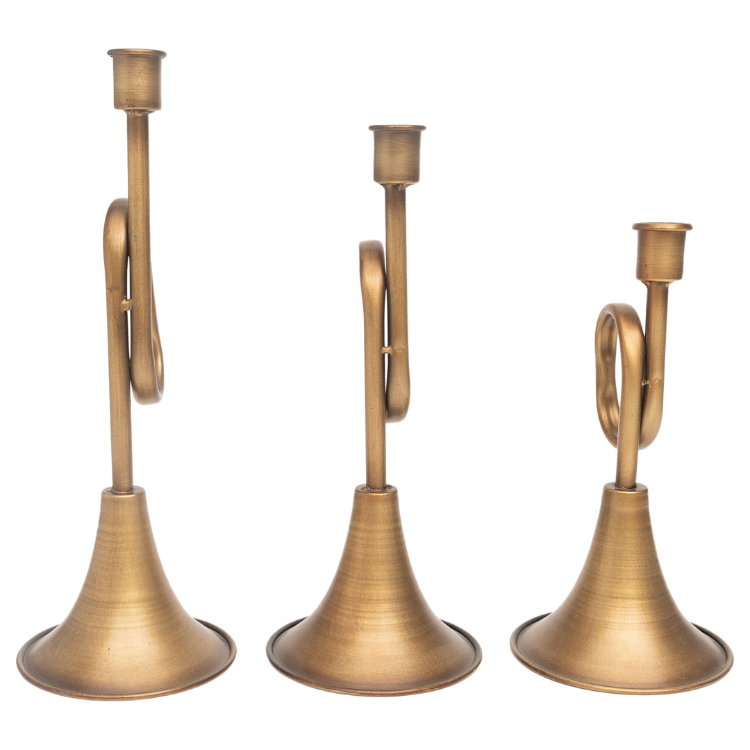 Trumpet Taper Holders (Set of 3)
